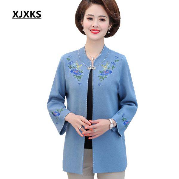xjxks fashion embroidery women summer jacket 2020 new loose large size comfortable cashmere knitted sweater women cardigan, White
xjxks fashion embroidery women summer jacket 2020 new loose large size comfortable cashmere knitted sweater women cardigan, White