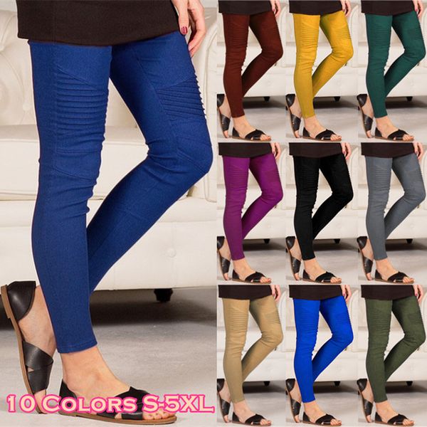 xs-5xl new women solid color slim wrinkled simple styletight-fitting elastic pants, Black;white
xs-5xl new women solid color slim wrinkled simple styletight-fitting elastic pants, Black;white
