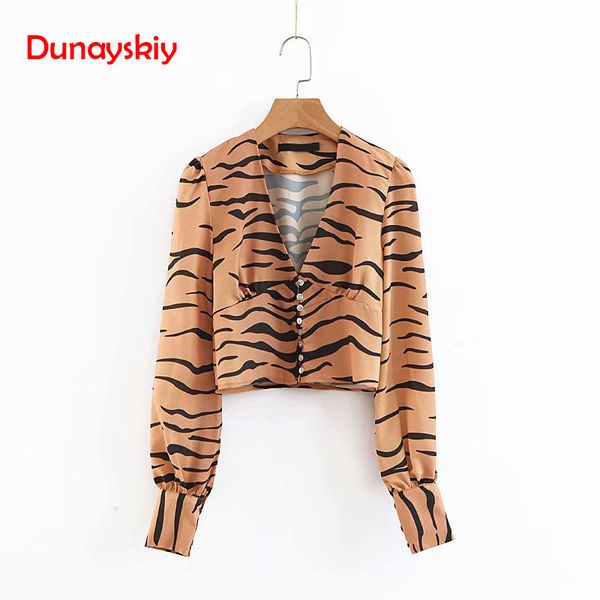 autumn vintage womens and blouses long sleeve crop tiger striped chiffon blouse women shirts tunic ladies, Black;brown
autumn vintage womens and blouses long sleeve crop tiger striped chiffon blouse women shirts tunic ladies, Black;brown