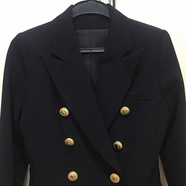 fashion-milan runway 2018 luxury short women's blazers designer black/white gold buttons blazers for womens 8788282, Black;brown
fashion-milan runway 2018 luxury short women's blazers designer black/white gold buttons blazers for womens 8788282, Black;brown