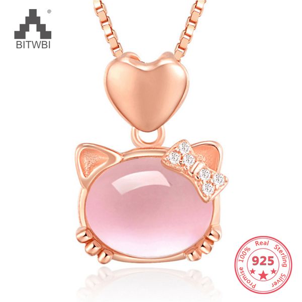 2019 new 925 sterling silver lovely kitty cat collier pendant cute jewelry rose quartz necklace for ladies girl nice gift
2019 new 925 sterling silver lovely kitty cat collier pendant cute jewelry rose quartz necklace for ladies girl nice gift