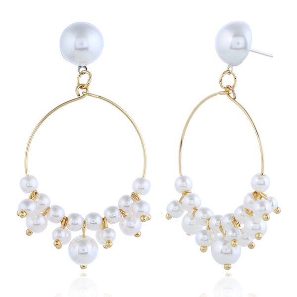 simple hand-made pearl small ring ear nail delicate small ring geometric earring earrings, Golden
simple hand-made pearl small ring ear nail delicate small ring geometric earring earrings, Golden