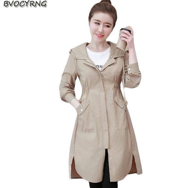 women's trench coats thin windbreaker women 2021 spring and autumn mid-length hooded coat female loose jacket korean fashion plus size, Tan;black
women's trench coats thin windbreaker women 2021 spring and autumn mid-length hooded coat female loose jacket korean fashion plus size, Tan;black
