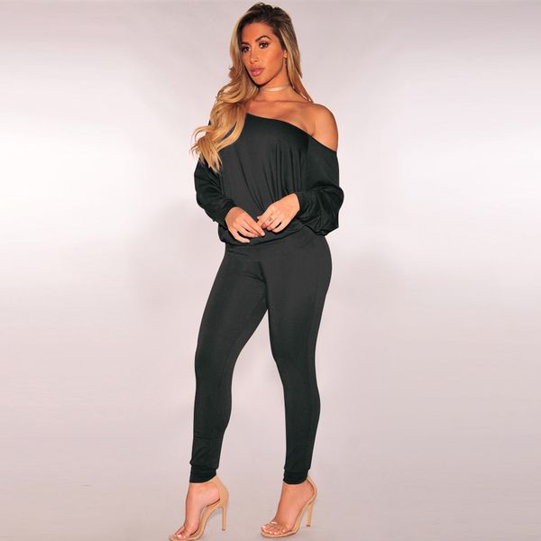 tracksuit women sporting suit sportwear 2pcs fashion women solid skew collar side shoulder lantern sleeve leisure sets#g4, White;black
tracksuit women sporting suit sportwear 2pcs fashion women solid skew collar side shoulder lantern sleeve leisure sets#g4, White;black