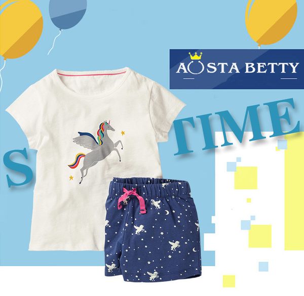 100% cotton unicorn printed kids t-shirt+shorts 2 piece sets baby girls new summer kids clothing sets kids designer clothes girls dhl fj147, White
100% cotton unicorn printed kids t-shirt+shorts 2 piece sets baby girls new summer kids clothing sets kids designer clothes girls dhl fj147, White
