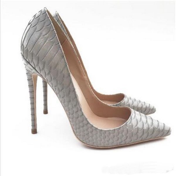 new style casual designer grey snake python printed patent point toe high heels pumps bride wedding party shoes, Black 
new style casual designer grey snake python printed patent point toe high heels pumps bride wedding party shoes, Black