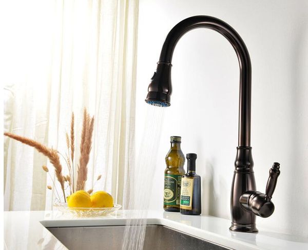 european-style all-copper kitchen black spring faucet double-outlet sink pulling faucet ing
european-style all-copper kitchen black spring faucet double-outlet sink pulling faucet ing