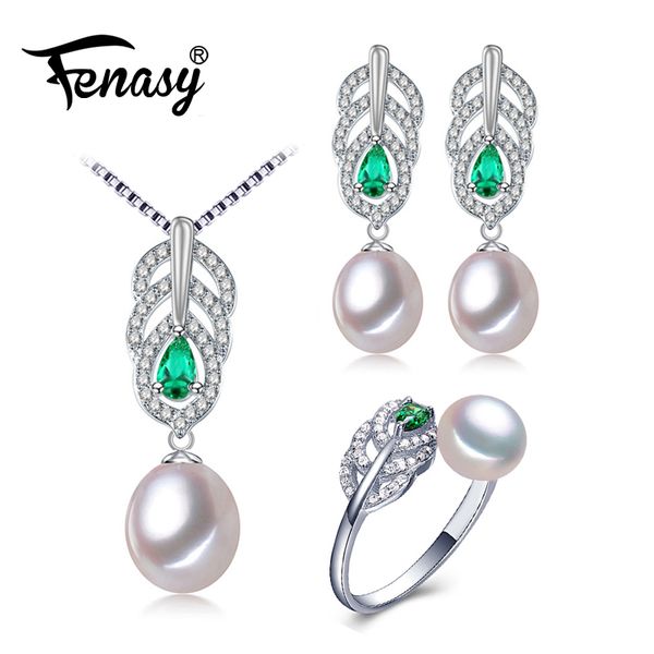 fenasy pearl jewelry sets pearl pendant necklace earrings for women fine engagement ring leaves emerald leaf big earrings set, Black
fenasy pearl jewelry sets pearl pendant necklace earrings for women fine engagement ring leaves emerald leaf big earrings set, Black
