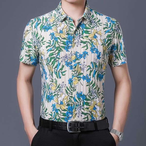 men's casual shirts design floral male clothes summer fashion printing mens shorts sleeve dress shirt, White;black
men's casual shirts design floral male clothes summer fashion printing mens shorts sleeve dress shirt, White;black