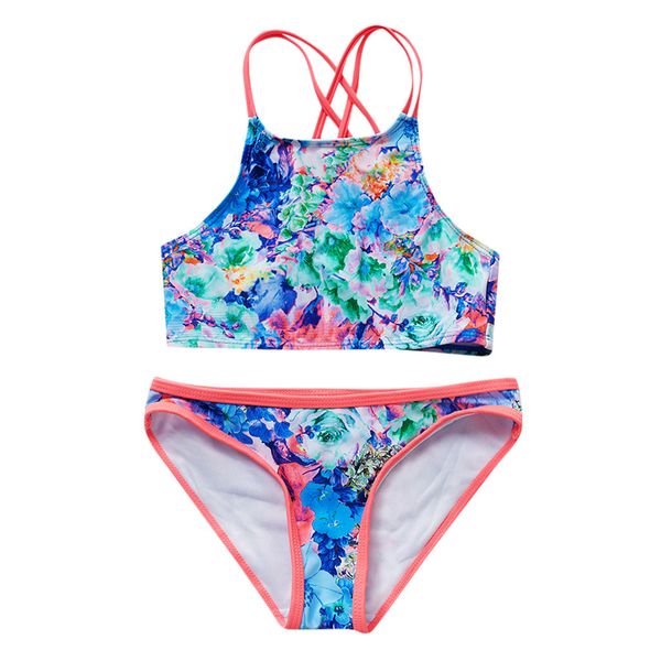 children kids girls bikini beach floral swimsuit+shorts swimwear set outfit, White
children kids girls bikini beach floral swimsuit+shorts swimwear set outfit, White