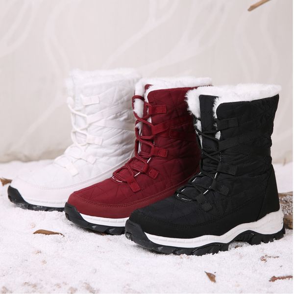 women winter outdoor hiking boots female waterproof plush liner snow boots non-slip warm-keeping cotton snow shoes for -25c
women winter outdoor hiking boots female waterproof plush liner snow boots non-slip warm-keeping cotton snow shoes for -25c