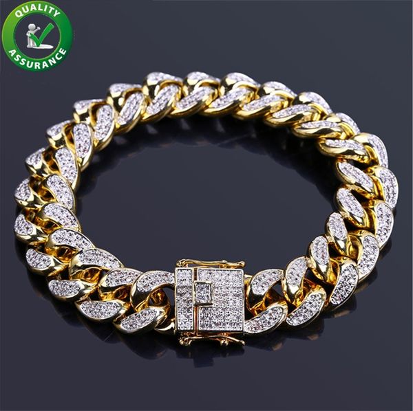 luxury designer jewelry mens gold bracelets hip hop diamond pandora style charm bracelet for love iced out cuban link chain bangles 14mm, Golden;silver
luxury designer jewelry mens gold bracelets hip hop diamond pandora style charm bracelet for love iced out cuban link chain bangles 14mm, Golden;silver