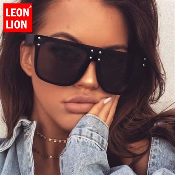 leonlion new flat sun glasses oversized goggles mens square sunglasses women fashion rivet black eyewear gafas, White;black
leonlion new flat sun glasses oversized goggles mens square sunglasses women fashion rivet black eyewear gafas, White;black