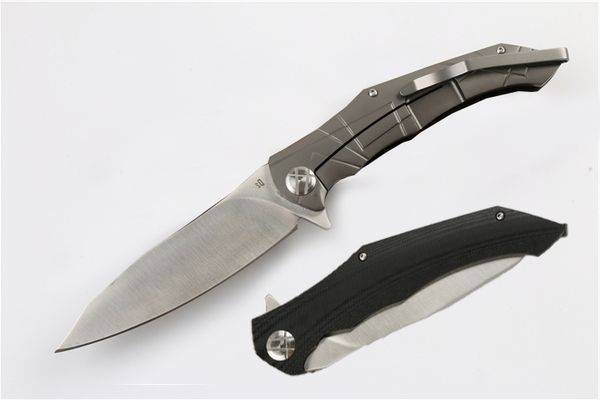 High Quality EDC Tactical Flipper Folding Knife D2 58HRC Satin Blade Black G10 Handle Outdoor Survival Pocket Camping Hiking Knives P809Q
High Quality EDC Tactical Flipper Folding Knife D2 58HRC Satin Blade Black G10 Handle Outdoor Survival Pocket Camping Hiking Knives P809Q