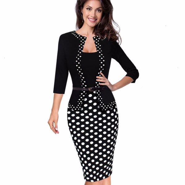 bodycon dress womens dresses one piece faux jacket contrast polka wear to work business vestidos office bodycon women sheath dress b407, Black;gray
bodycon dress womens dresses one piece faux jacket contrast polka wear to work business vestidos office bodycon women sheath dress b407, Black;gray