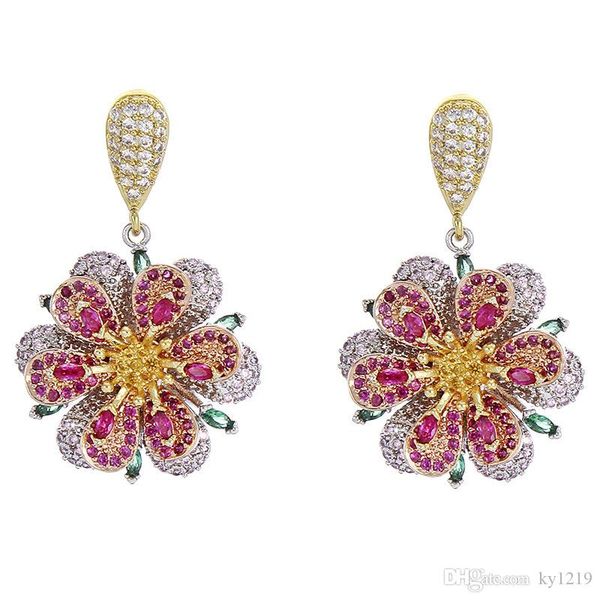 fashion camellia earrings brand designer jewelry women earrings 2019 new diamond earrings female cz ear studs, Silver
fashion camellia earrings brand designer jewelry women earrings 2019 new diamond earrings female cz ear studs, Silver