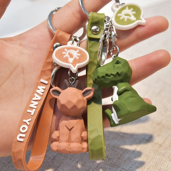 nordic cute polygon geometric dinosaur keychain for women cartoon section animal bear pu keyring bags key chain a778, Silver
nordic cute polygon geometric dinosaur keychain for women cartoon section animal bear pu keyring bags key chain a778, Silver