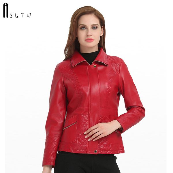 asltw -6xl leather jacket woman 2019 new plus size solid zipper female jacket turn down long sleeve women's leather, Black
asltw -6xl leather jacket woman 2019 new plus size solid zipper female jacket turn down long sleeve women's leather, Black