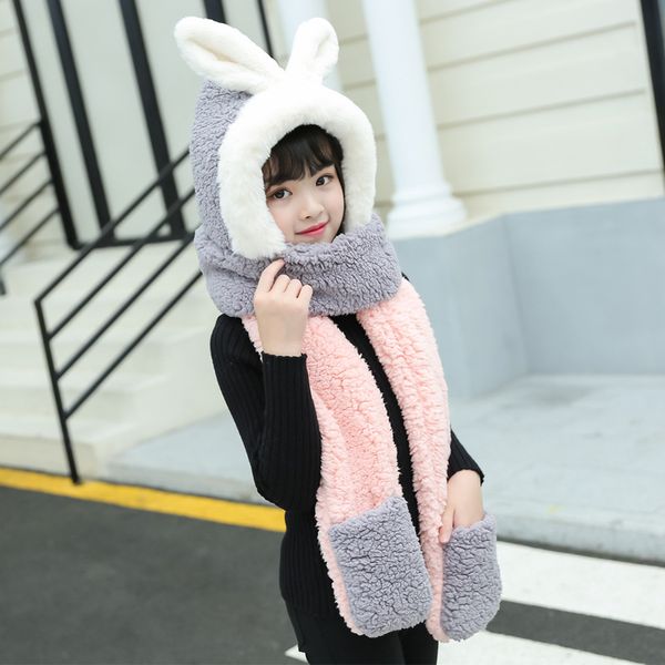 wholesale-bism girl wool blend hat 3 in 1 hat / scarf / gloves cute warm, Blue;gray
wholesale-bism girl wool blend hat 3 in 1 hat / scarf / gloves cute warm, Blue;gray