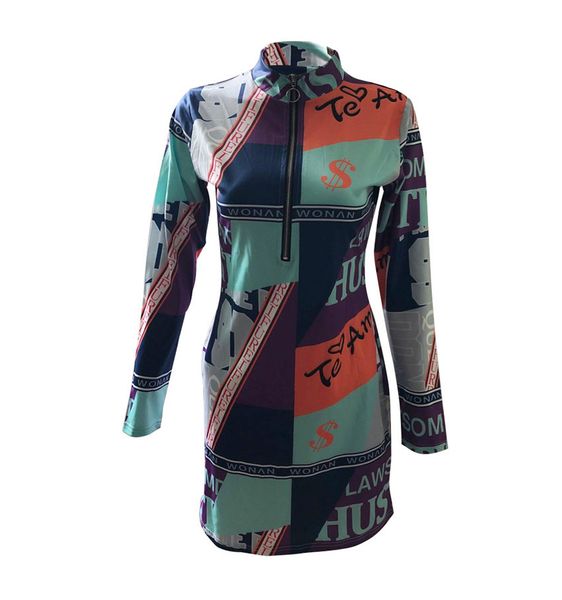 fashion zipper skinny womens dresses long sleeve printed bodycon dresses for woman casual stand collar ladies dress with, Black;gray
fashion zipper skinny womens dresses long sleeve printed bodycon dresses for woman casual stand collar ladies dress with, Black;gray