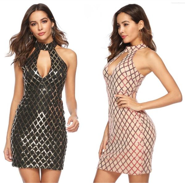 night club summer slash halter bodycon sequins for girl selling dresses women clothes fashion casual party paillette sequin dress, Black;gray
night club summer slash halter bodycon sequins for girl selling dresses women clothes fashion casual party paillette sequin dress, Black;gray