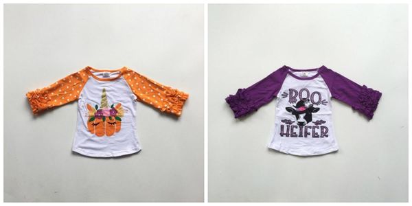 halloween fall/winter baby girls boutique pumpkin unicorn boo cow heifer t-shirt clothes cotton raglans icing sleeve kids, White
halloween fall/winter baby girls boutique pumpkin unicorn boo cow heifer t-shirt clothes cotton raglans icing sleeve kids, White