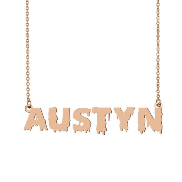 austyn name necklace , cool bloody art name necklace for halloween and santa's day jewelry gift for kids boys girls, Silver
austyn name necklace , cool bloody art name necklace for halloween and santa's day jewelry gift for kids boys girls, Silver