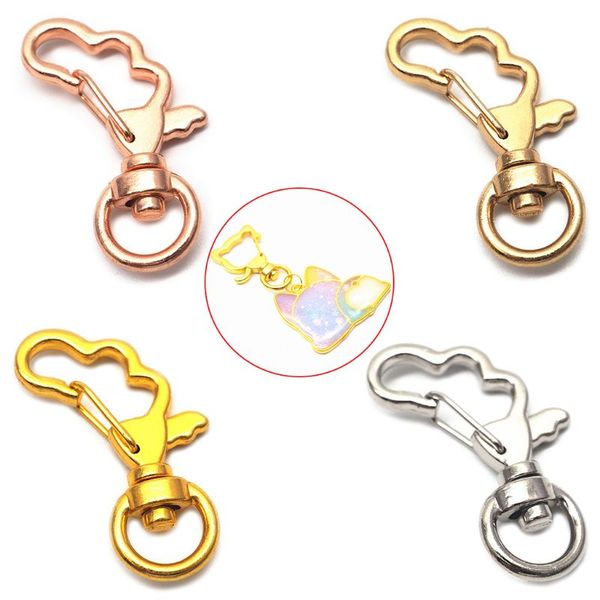 cute simple keychain moon feather cat head epoxy metal frame pendant hanging jewelry gifts, Silver
cute simple keychain moon feather cat head epoxy metal frame pendant hanging jewelry gifts, Silver