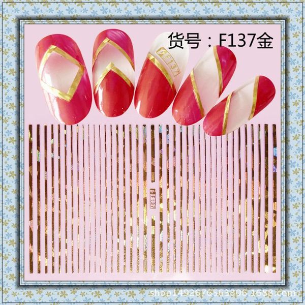 3d laser personality gold and silver thread japanese new children's nail stickers nail decals, Black
3d laser personality gold and silver thread japanese new children's nail stickers nail decals, Black