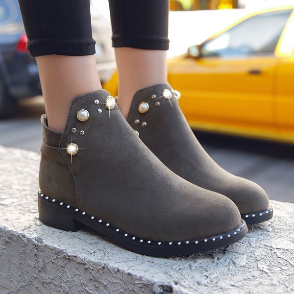 2019 winter flock women ankle boots velvet casual shoes woman gladiator round toe women flats shoes size 35-40 xwx6744, Black
2019 winter flock women ankle boots velvet casual shoes woman gladiator round toe women flats shoes size 35-40 xwx6744, Black