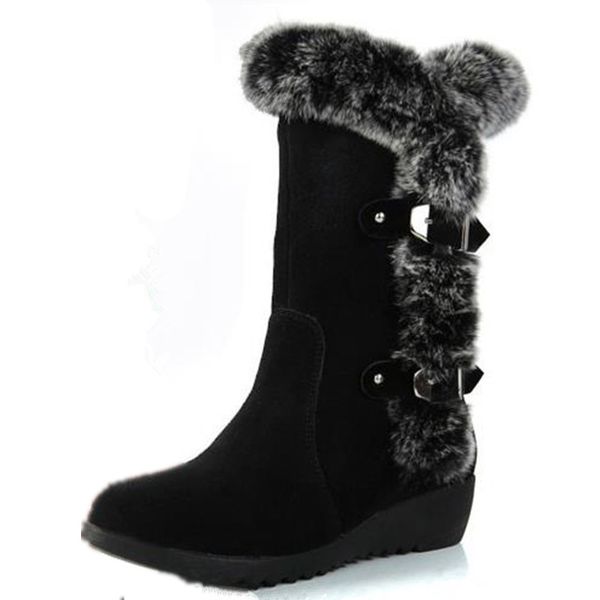 new women boots autumn flock winter ladies fashion snow boots shoes thigh high suede mid-calf boots, Black
new women boots autumn flock winter ladies fashion snow boots shoes thigh high suede mid-calf boots, Black