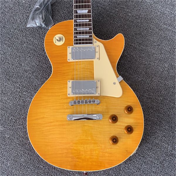 custom electric guitar tiger maple golden hardware rosewood fingerboard mahogany body high quality
custom electric guitar tiger maple golden hardware rosewood fingerboard mahogany body high quality