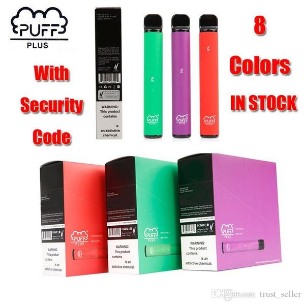 Puff Plus Bar Disposable Device Pod Starter Kit Upgraded 550mAh Battery 3.2ml Cartridges Vape Empty Pen With Security Code VS MR VAPOR
Puff Plus Bar Disposable Device Pod Starter Kit Upgraded 550mAh Battery 3.2ml Cartridges Vape Empty Pen With Security Code VS MR VAPOR