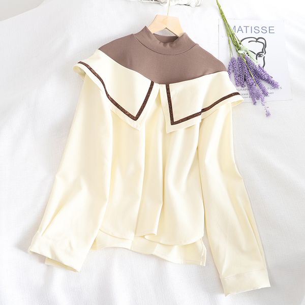 spring women's shirt fake two pieces women outfits corduroy blouse women long sleeve woman korean fashion shirt, White
spring women's shirt fake two pieces women outfits corduroy blouse women long sleeve woman korean fashion shirt, White