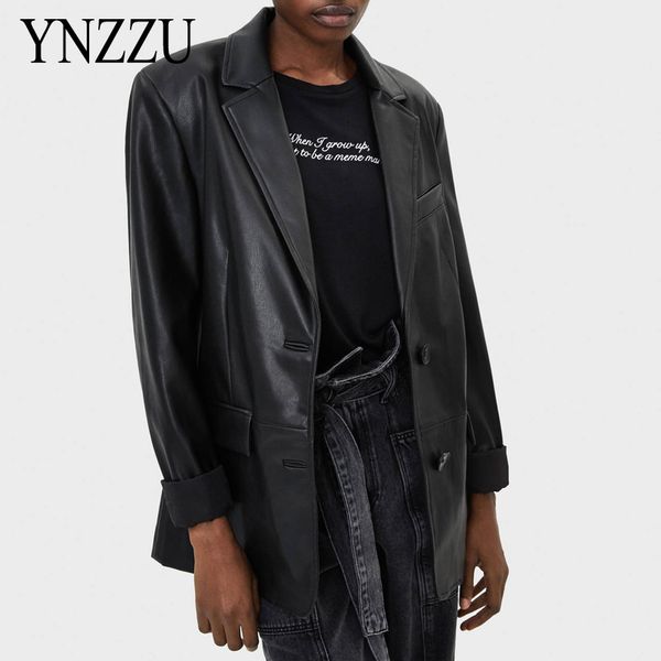 casual pu faux leather blazers women pu leather jacket coat 2020 new spring single breasted ladies blacer coats suit ynzzu 9o169, Black
casual pu faux leather blazers women pu leather jacket coat 2020 new spring single breasted ladies blacer coats suit ynzzu 9o169, Black