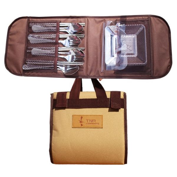 outdoor stainless steel tableware suit camping picnic barbecue supplies large capacitysuit tableware tool
outdoor stainless steel tableware suit camping picnic barbecue supplies large capacitysuit tableware tool