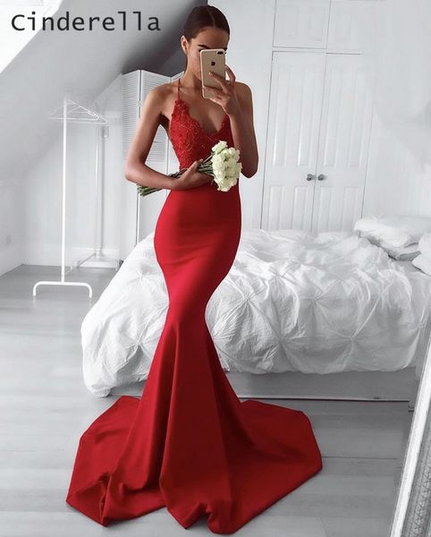 cinderella red v-neck spaghetti sleevless court train satin lace applique prom dresses lace mermaid party gown for prom, White;black
cinderella red v-neck spaghetti sleevless court train satin lace applique prom dresses lace mermaid party gown for prom, White;black