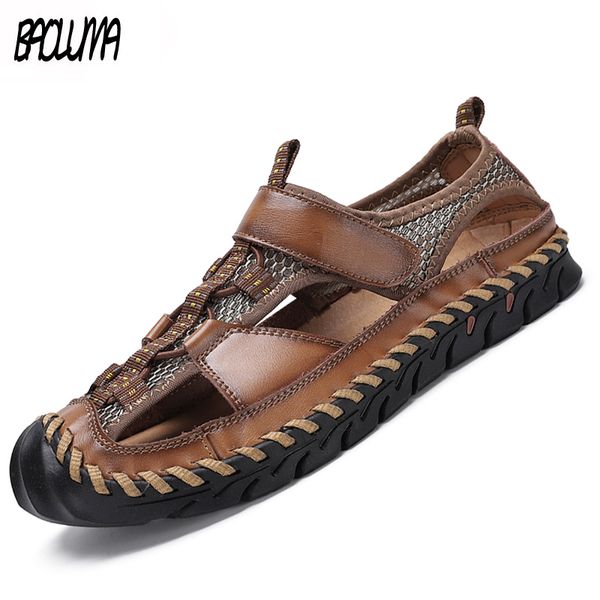fashion men's shoes summer men's sandals leather beach sandals fashion beach shoes mans footwear, Black
fashion men's shoes summer men's sandals leather beach sandals fashion beach shoes mans footwear, Black