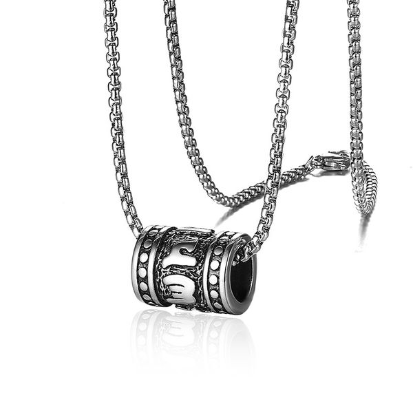 silver gold six-character mantra pendant necklace for men boy buddhist lucky beaded amulet stainless steel male jewelry
silver gold six-character mantra pendant necklace for men boy buddhist lucky beaded amulet stainless steel male jewelry