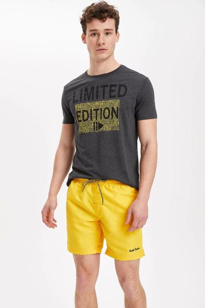 defacto man swimwear woven swimming short k3278az19hsyl351, White;black 
defacto man swimwear woven swimming short k3278az19hsyl351, White;black