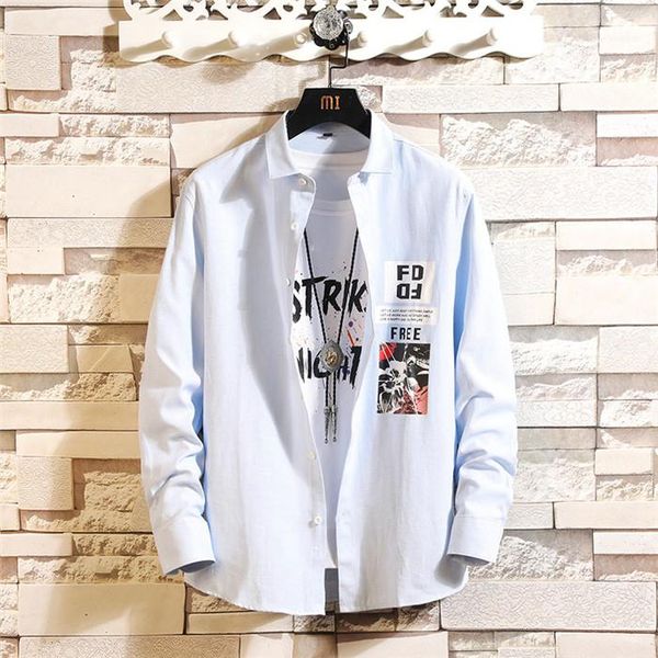 letter print summer casual shirts long sleeve shirt teenager brand clothing solid color button down shirts loose mens shirts, White;black
letter print summer casual shirts long sleeve shirt teenager brand clothing solid color button down shirts loose mens shirts, White;black