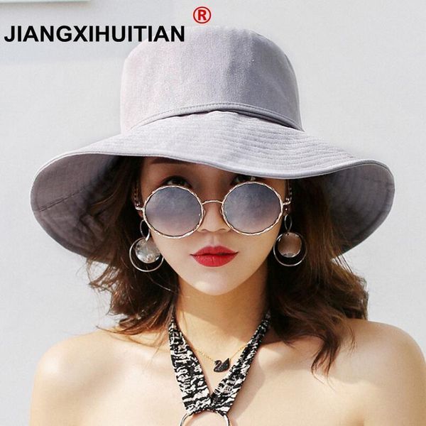 2018 spring summer sun hats for women large wide brim cotton bucket hat beach panama hat cap visor seaside chapeau femme new, Blue;gray
2018 spring summer sun hats for women large wide brim cotton bucket hat beach panama hat cap visor seaside chapeau femme new, Blue;gray