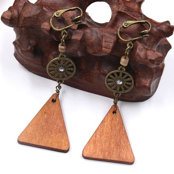 creative geometric triangle wood earrings wood art long pendant accessory ear clip, Silver
creative geometric triangle wood earrings wood art long pendant accessory ear clip, Silver