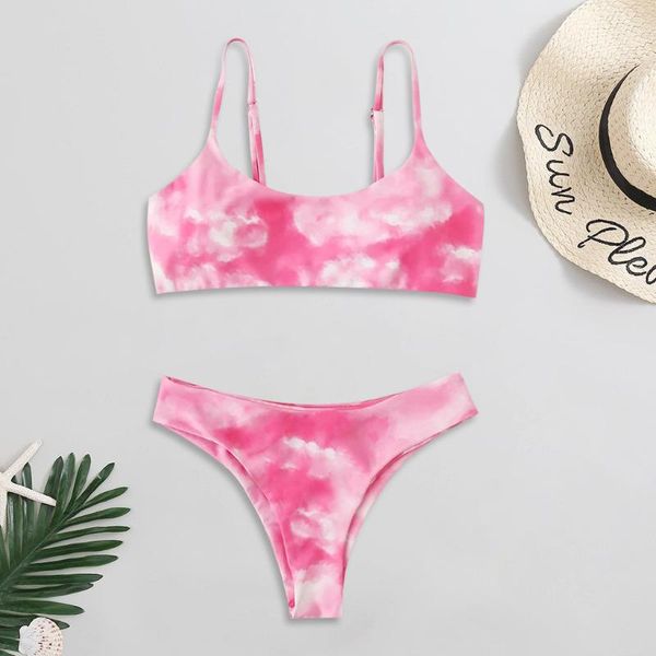 2020 women's tie-dye high cut print brazilian bikini set two piece swimsuit female swimsuit bather bathing suit swim biquin, White;black
2020 women's tie-dye high cut print brazilian bikini set two piece swimsuit female swimsuit bather bathing suit swim biquin, White;black
