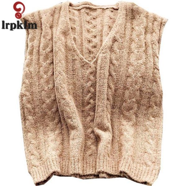 2019 new spring loose korean version v-neck knitting sweater women pullover knitting sleeveless short women sweater white wz123, White;black
2019 new spring loose korean version v-neck knitting sweater women pullover knitting sleeveless short women sweater white wz123, White;black