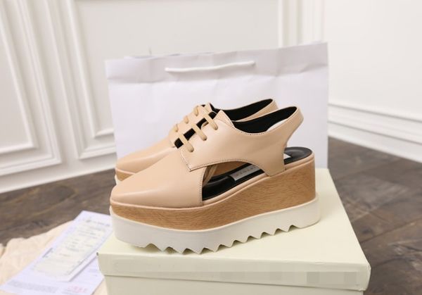 stella elyse cutout platform oxford platform star casual shoes lace-up wedge leather wedge heel square toe women's sandals mix shoes, Black
stella elyse cutout platform oxford platform star casual shoes lace-up wedge leather wedge heel square toe women's sandals mix shoes, Black