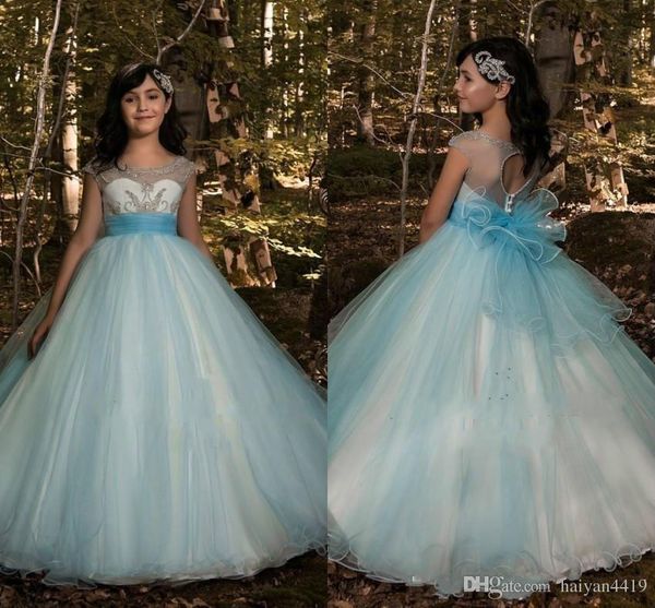 new princess flower girl dresses for weddings jewel neck tulle beads big bow back little kids baby gowns custom first communion dresses, White;blue
new princess flower girl dresses for weddings jewel neck tulle beads big bow back little kids baby gowns custom first communion dresses, White;blue