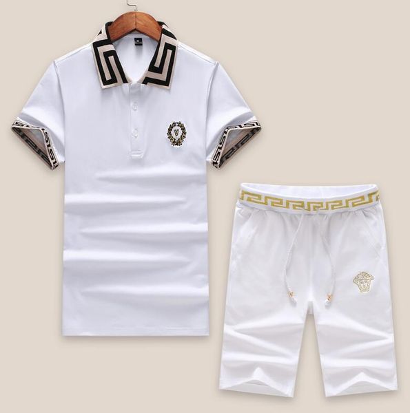 international version of the latest release men's high-end t-shirt polo shirt suit shorts delicate embroidery casual wear sportswear, Gray
international version of the latest release men's high-end t-shirt polo shirt suit shorts delicate embroidery casual wear sportswear, Gray