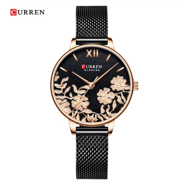 brand curren women watches luxury stainless steel flower dail wristwatch for women rose quartz ladies watch, Slivery;brown
brand curren women watches luxury stainless steel flower dail wristwatch for women rose quartz ladies watch, Slivery;brown