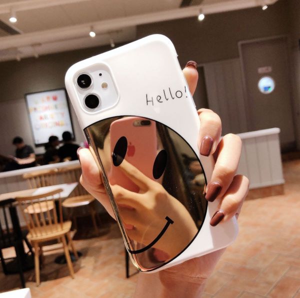 smile face mirror phone case for iphone 11 pro max 6 7 8 plus designer cartoon letter hello soft tpu soft protective shell
smile face mirror phone case for iphone 11 pro max 6 7 8 plus designer cartoon letter hello soft tpu soft protective shell